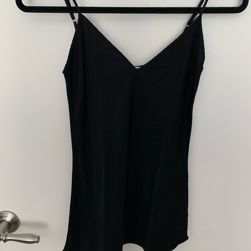 Aritzia Babaton silky black camisole